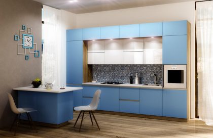 Кухня МДФ эмаль Фуксия