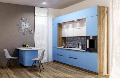 Кухня МДФ эмаль Фуксия