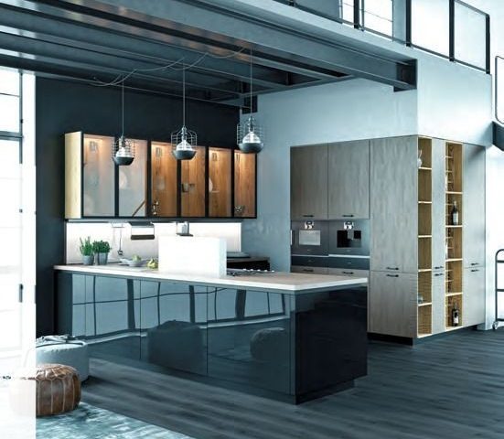 Кухня Loft Glass