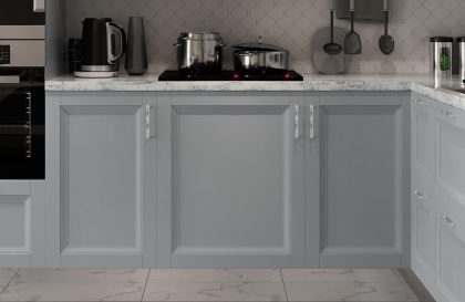Современня кухня Astra из массива ясеня со вставкой из МДФ