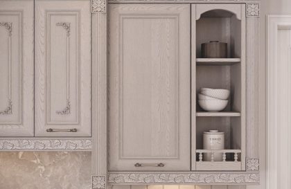 Кухня Вермонт с фасадами из массива ясеня в стиле Классика