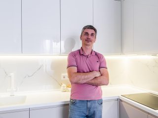 Белая кухня МДФ эмаль Бриз