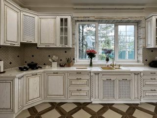Кухня Барселона из массива дерева