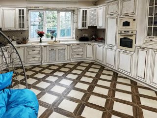 Кухня Барселона из массива дерева