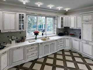 Кухня Барселона из массива дерева