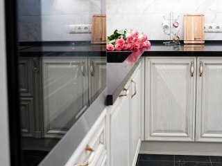 Белая кухня из дуба Белла