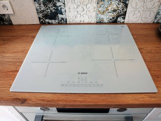 Белая кухня из массива дуба Дижон угловая