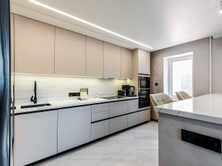 Серая кухня Россо супермат
