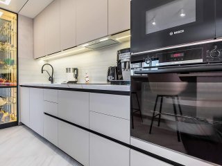 Серая кухня Россо супермат